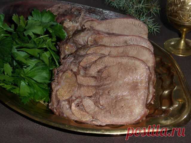 Язык говяжий маринованный и отварной. Вышел нежнейший..