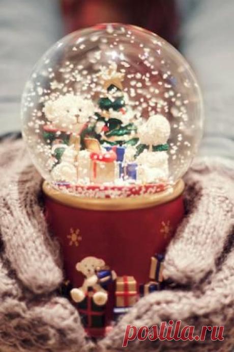 Стеклянный &quot;шар&quot; со снегом своими руками + ВИДЕО