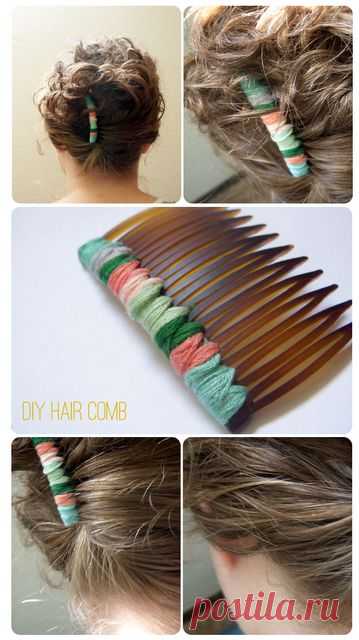 DIY: Hair Comb - such a simple, pretty idea.: