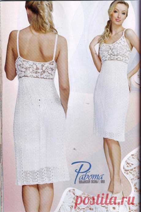 Платье с ирландским кружевом.