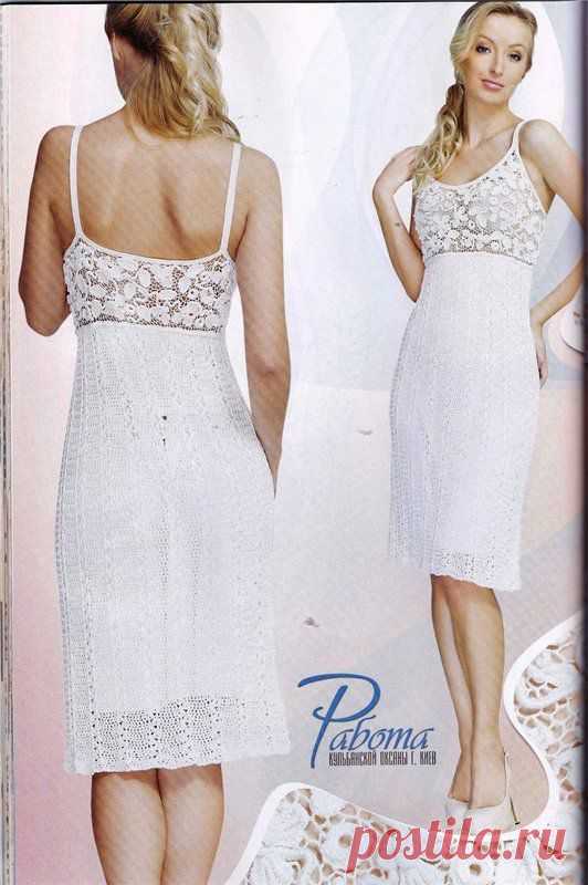 Платье с ирландским кружевом.