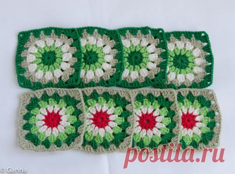 Вязание. Хобби. Вязание.: Бабушкин квадрат