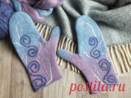 Валяем варежки «Морозные Узоры» - Ярмарка Мастеров - ручная работа, handmade