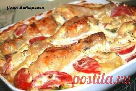 Facebook
Курица с овощами в сметанном соусе
Дорогие кулинары!
Ингредиенты:

куриные голени 5-6 шт… Еще