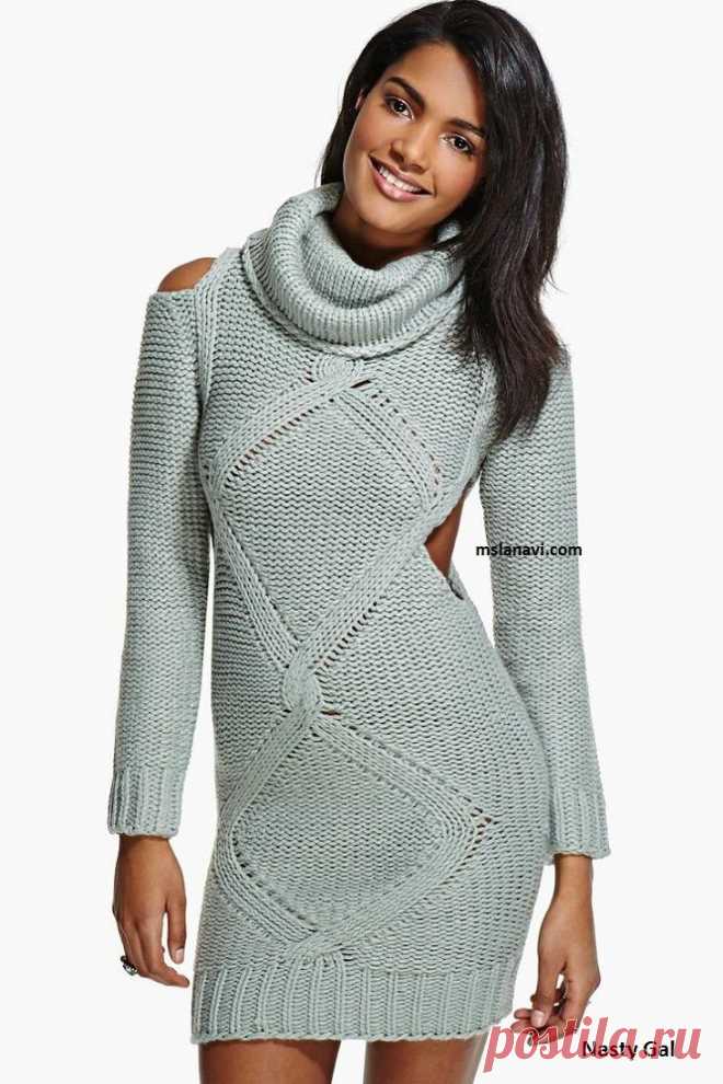 Теплое вязаное платье спицами от Nasty Gal | Мисс Лана Ви | Ms Lana Vi
