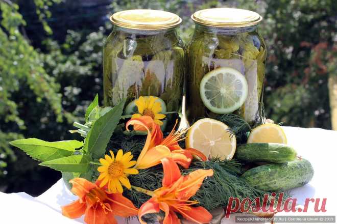 Маринованные огурцы с лимоном «Пражские» – пошаговый рецепт