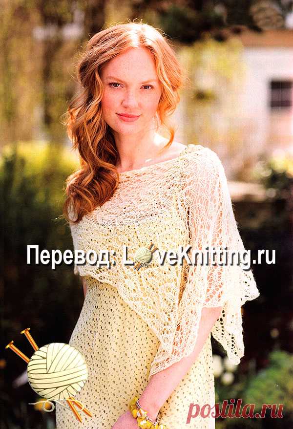 Шаль ажуром | Loveknitting.ru