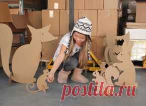 фигурки из картона