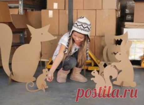 фигурки из картона