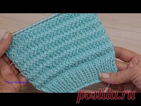 ГОРИЗОНТАЛЬНЫЙ ОБЪЕМНЫЙ УЗОР. Узоры спицами.
