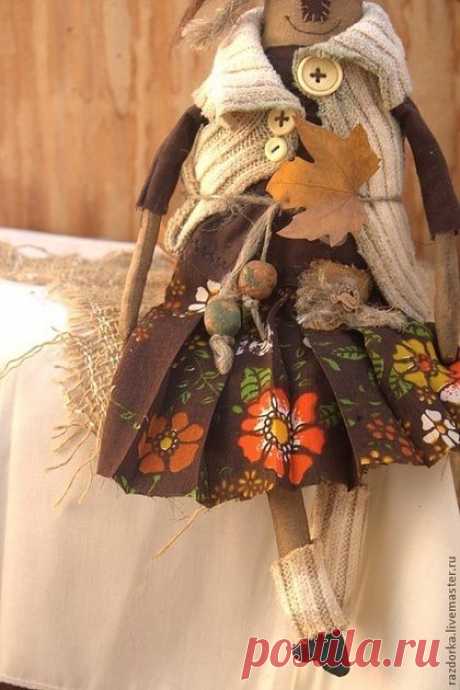 примитивная кукла &quot;Леди осень&quot; - примитивная кукла,примитив,ароматизированная кукла