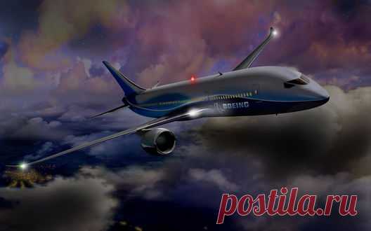 Обои Самолет Boeing / Боинг в облаках, обои для рабочего стола Самолет Boeing / Боинг в облаках