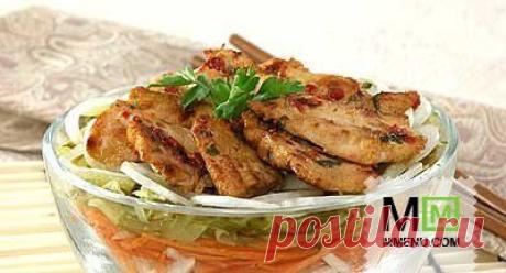 Салат из курицы с овощами - кулинарный рецепт. Миллион Меню
