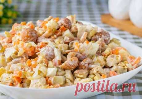 Салат Машеровский. Оригинальный рецепт, получается вкуснее салата Оливье
