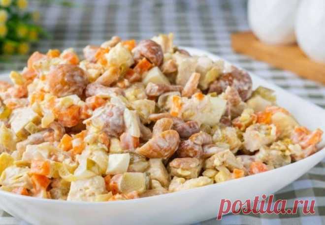 Салат Машеровский. Оригинальный рецепт, получается вкуснее салата Оливье