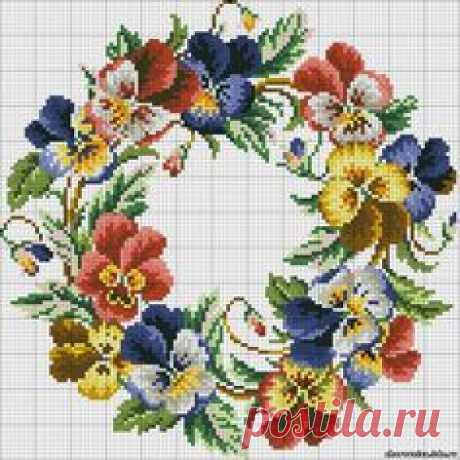 РОНДО ИЗ АНЮТИНЫХ ГЛАЗОК - ВЫШИВАЕМ ЦВЕТЫ - ВЫШИВКА КРЕСТИКОМ - Каталог файлов - ЧАРОВНИЦА - САЙТ ДЛЯ ЖЕНЩИН И О ЖЕНЩИНАХ