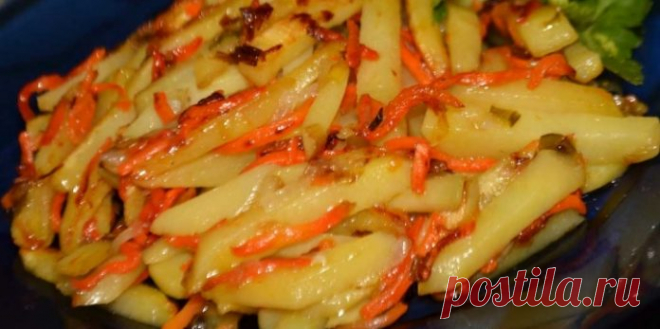 Жареная картошка с морковью — рецепт