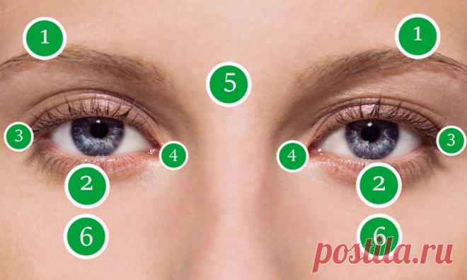 Массаж вокруг глаз для улучшения зрения