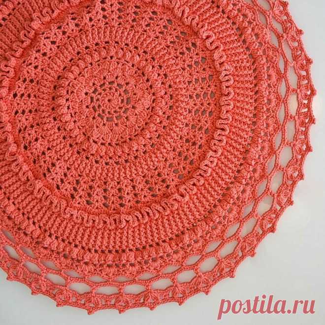 Коралловая салфетка крючком. Схемы – Paradosik Handmade - вязание для начинающих и профессионалов