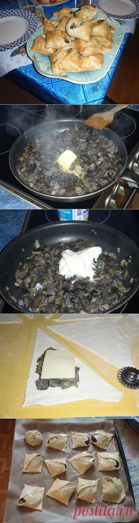 (+1) - Закуски на мой день рождения. Часть 1. Закусочные пирожки с грибами и сыром | Любимые рецепты