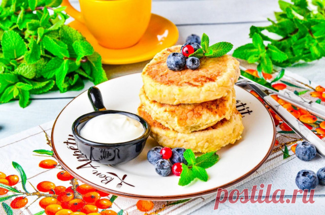Пышные сырники на рисовой муке с бананом ПП рецепт фото пошагово и видео - 1000.menu