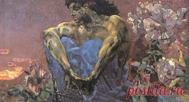 Врубель "Демон сидящий"