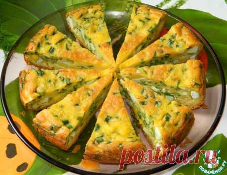 Пирог с яйцами и зеленым луком – кулинарный рецепт