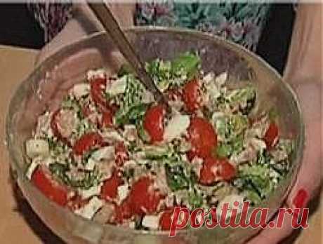 Салат с тунцом и сельдереем (Званый ужин рецепты) - рецепты с фото