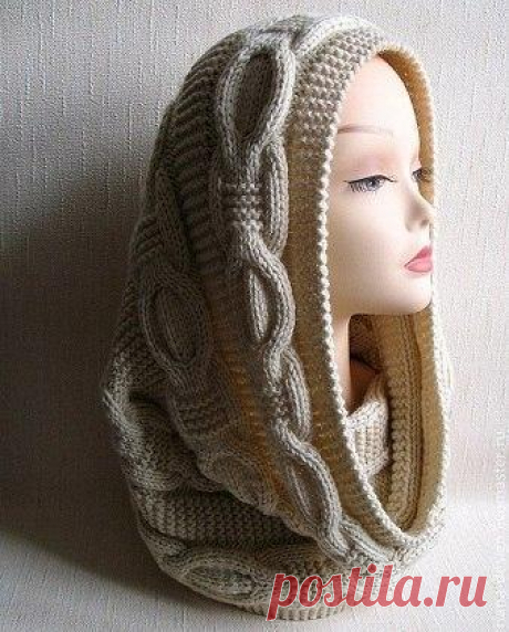 Красивый снуд спицами (5 фото) | WmnDay.ru - Handmade, фитнес, интерьеры