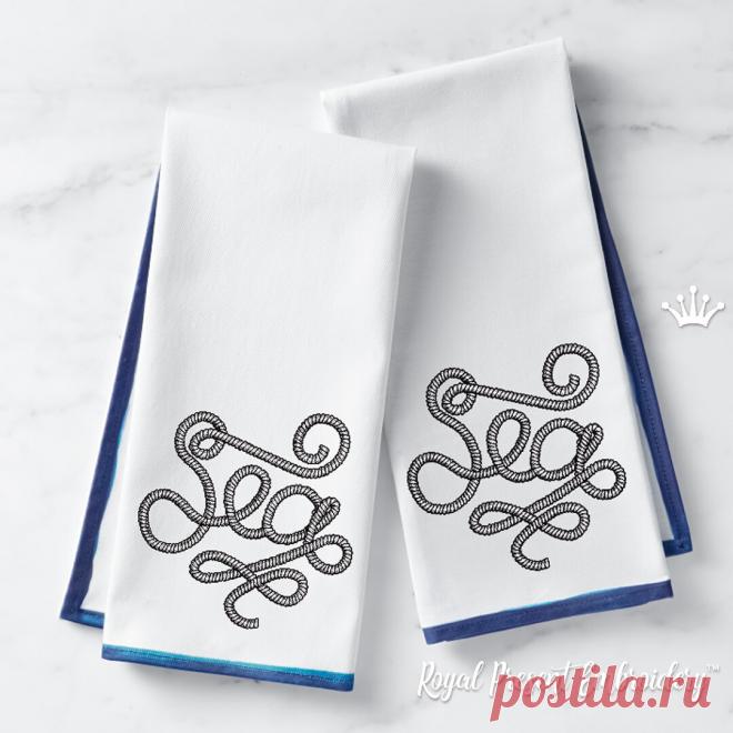 Надпись Море Канат Дизайн машинной вышивки - 9 размеров