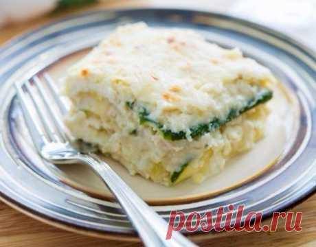 Лазанья из кабачков с курицей | Печем и варим