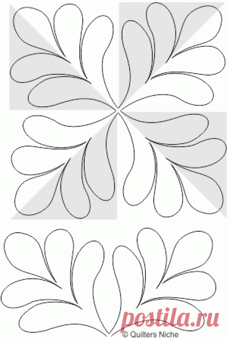 Pinwheel block machine quilting | quilt lines