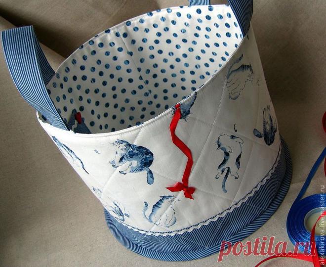 Корзинка для рукоделия - рукоделие,подарок,корзинка для рукоделия,корзинка для вязания