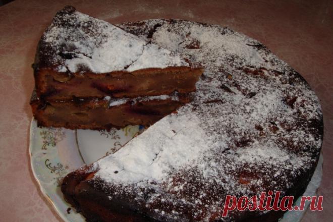 Пирог из слив, яблок и меда со вкусом пастилы - Простые рецепты Овкусе.ру