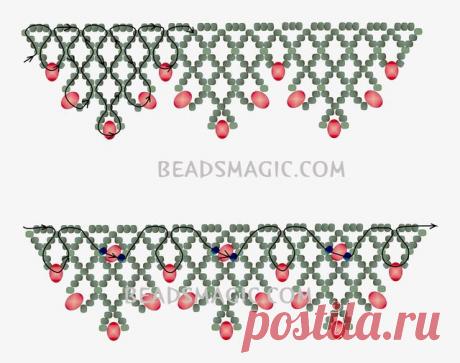 Бесплатный шаблон для ожерелья Сорбо | Beads Магия | Bloglovin'