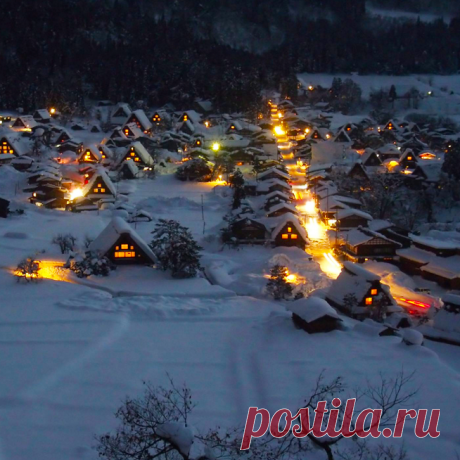 Ogimachi Gassho Village, Япония