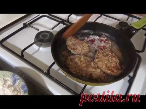 Отбивные из индюшиной печени. Chops from turkey liver.