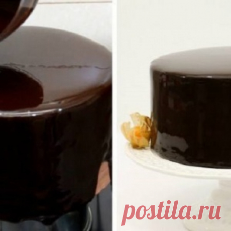 Когда пеку торт, покрываю его зеркальной глазурью по этому рецепту! Блеск