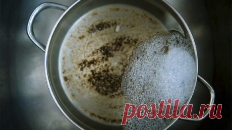 Как очистить пригоревшие сковородки, противни и другую кухонную утварь. Умный совет.   &gt;&gt;&gt;&gt;&gt;&gt;&gt;