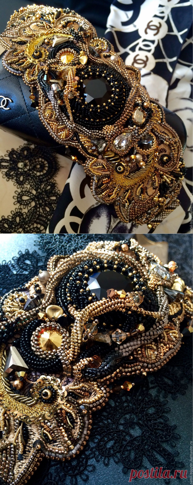 Купить Браслет "Imperial treasures" - бисер японский, кристаллы сваровски, хрустальные бусины, хрусталь Сваровски