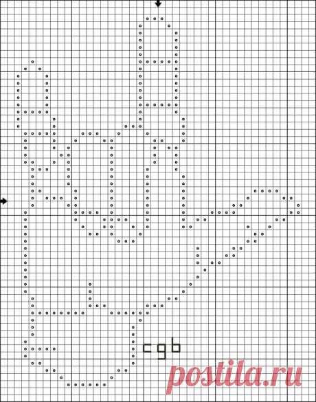 Sign language I love you cross stitch