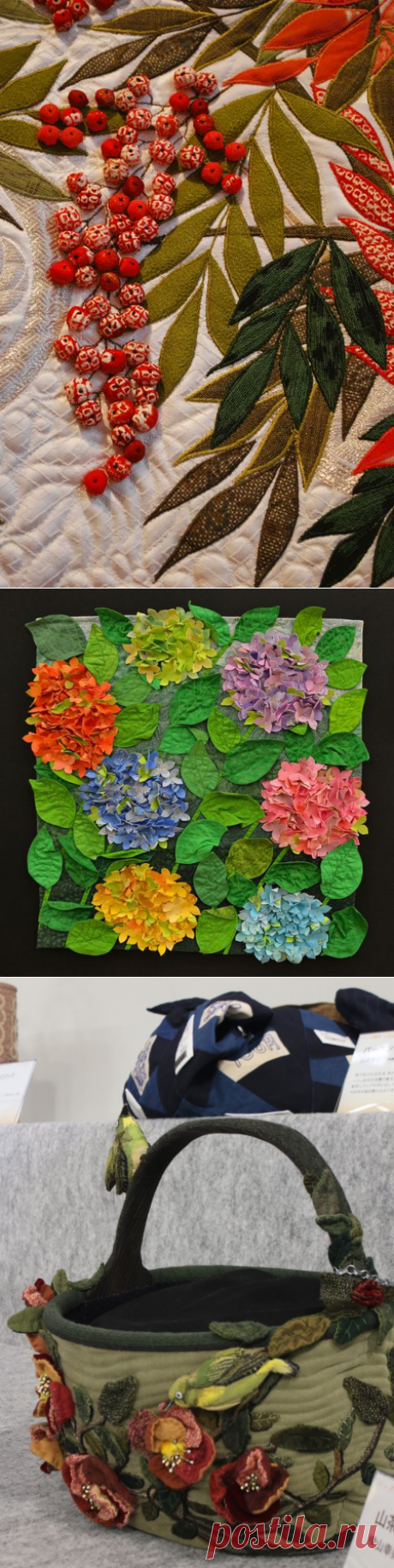 Квилт с объёмными элементами