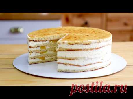 ТОРТ МОЛОЧНАЯ ДЕВОЧКА С ПЕРСИКАМИ