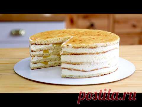 ТОРТ МОЛОЧНАЯ ДЕВОЧКА С ПЕРСИКАМИ