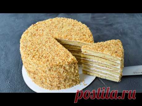 Самый ЛЕНИВЫЙ Медовик ☆ БЕЗ ДУХОВКИ ☆ БЕЗ РАСКАТКИ
