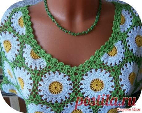 . Топ "Ромашковое поле" - Вязание - Страна Мам