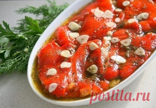 Забирайте на стену, чтобы не забыть!

Маринованные печеные перцы

Ингредиенты:

- 4 шт перца сладкого красного (паприка)
- 4 шт дольки чеснока
- 1 чайная ложка сушеного базилика
- 1 чайная ложка соли
- 5 г сахара
- 7 шт перца черного горошком
- 80 мл оливкового масла
- 20 мл уксуса бальзамического
- 20 мл лимонного сока

Приготовление:

Берем сочные болгарские перцы, запекаем в духовке, заливаем маринадом - и через 6 часов получаем ароматную закуску. Перцы моем и сушим. Кл...