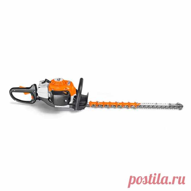 Бензиновые мотоножницы Stihl HS 82 T, 60 см предназначены для фигурной стрижки кустарника, для подстригания и ухода за низкорослыми вечнозелёными живыми изгородями и мелколистными декоративными деревьями. Специальная геометрия ножа обеспечивает чистый, точный рез. Эти садовые ножницы прекрасно режут как вертикально, так и горизонтально. Агрегат обладает небольшой массой и незначительными вибрационными нагрузками и редуктором, позволяющим снизить скорость до 5000 ходов в минуту.