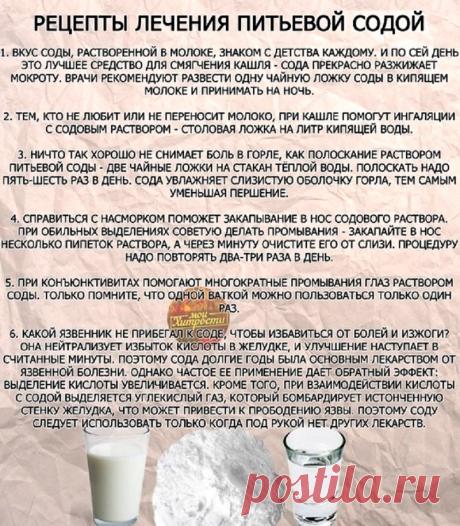Рецепты лечения питьевой содой