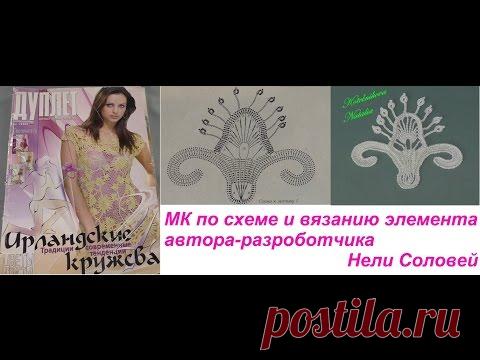 Анонс МК по схеме и вязанию элемента автора разработчика Нели Соловей